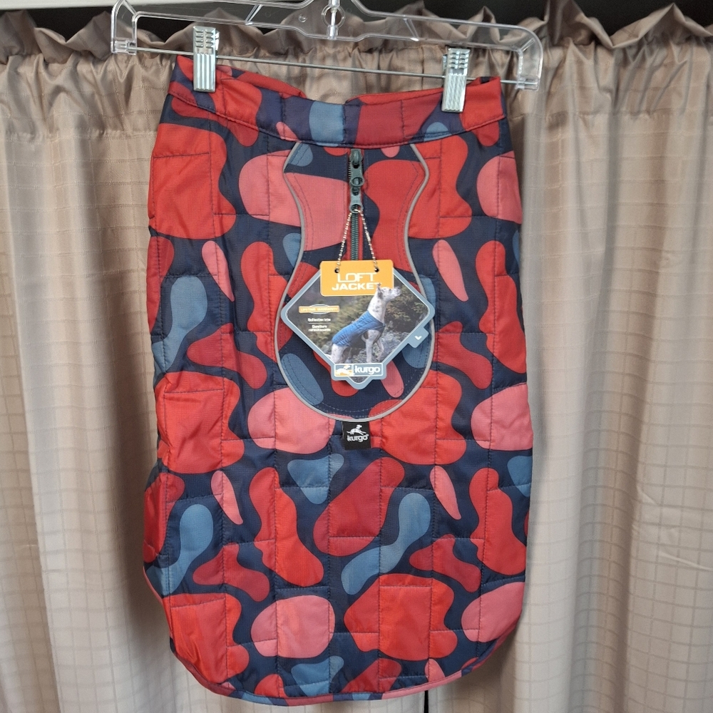 NWT Kurgo Loft Jacket Red Lava Lamp Size Large